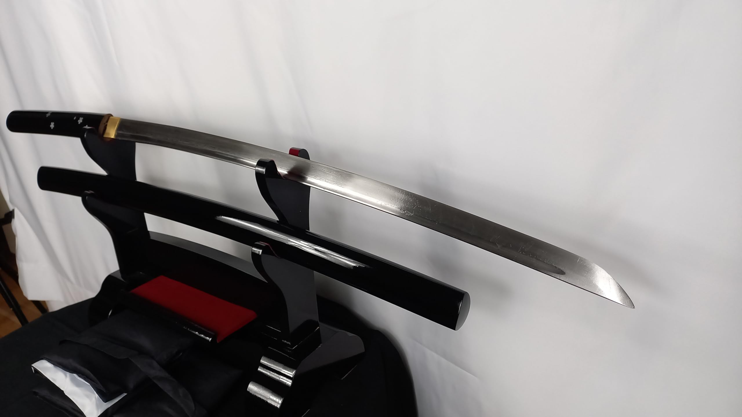 Generisch Shirasaya Katana - Scharf, Echt & Handgeschmiedet - Gefaltetes Katana Schwert Ohne Ständer - Echtes Japanisches Samurai Sword Aus Kohlenstoffstahl - Japan Deko Katanas
