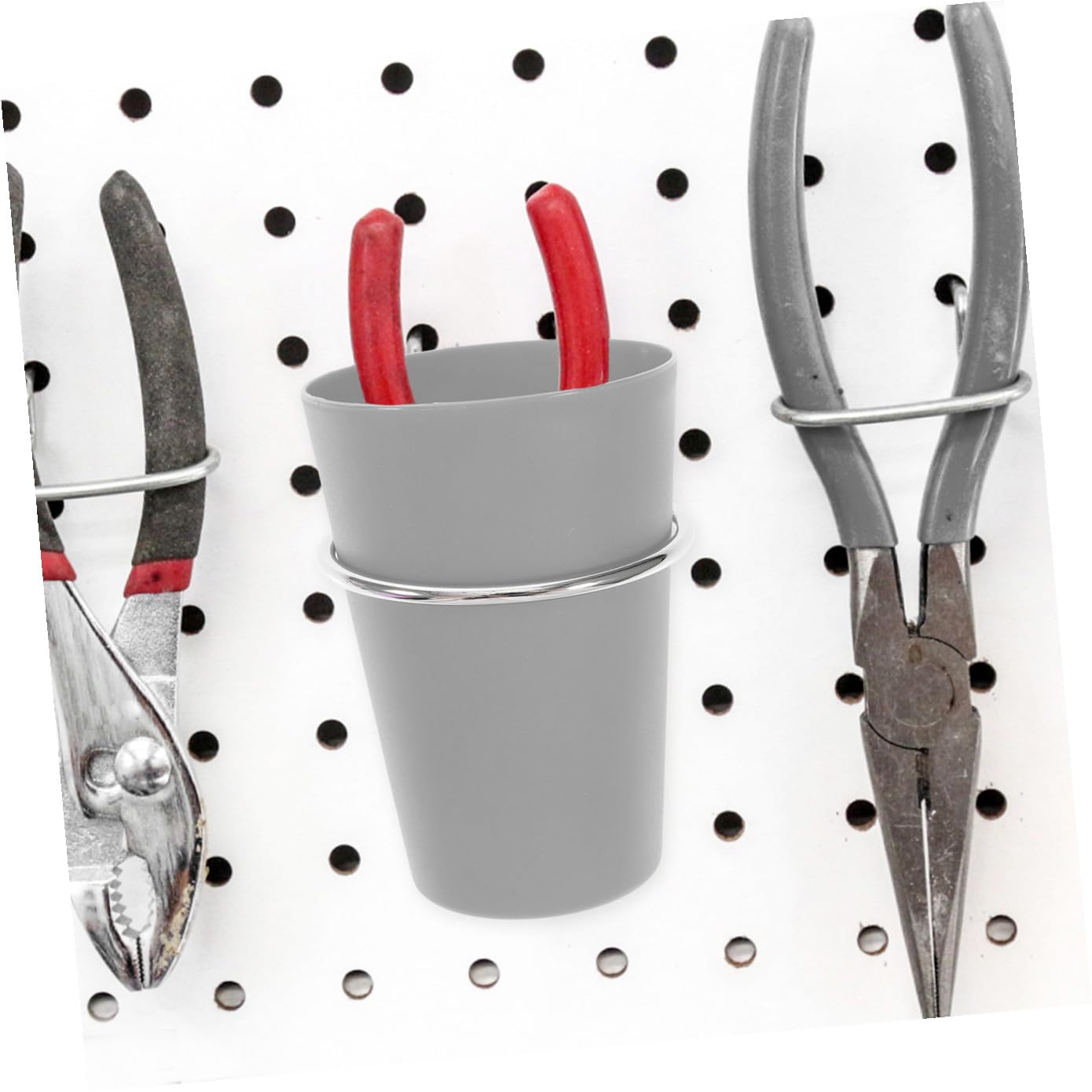 Set di Ganci per Pannello Forato 170 Pezzi in Acciaio Inox | Argento, Bordi Arrotondati senza Sbavature, Accessori per Officina e Cucina, Forme Assortite