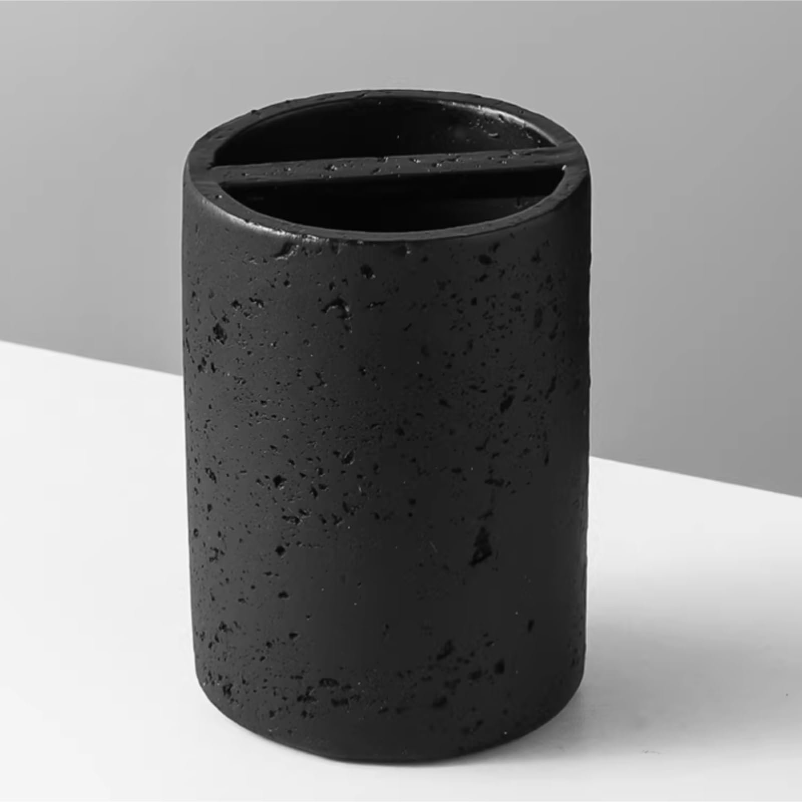 Porta Spazzolini da Denti Porta Spazzolino con Motivo Pietra, Dentifricio, Organizer for Lavandino del Bagno Organizzatore da Bagno