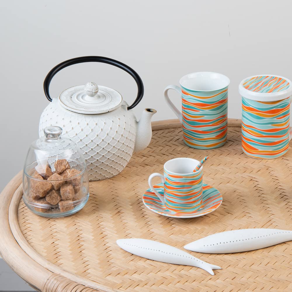 Table Passion - Tetera Hokkaïdo de hierro fundido con filtro de 1,2 l blanco