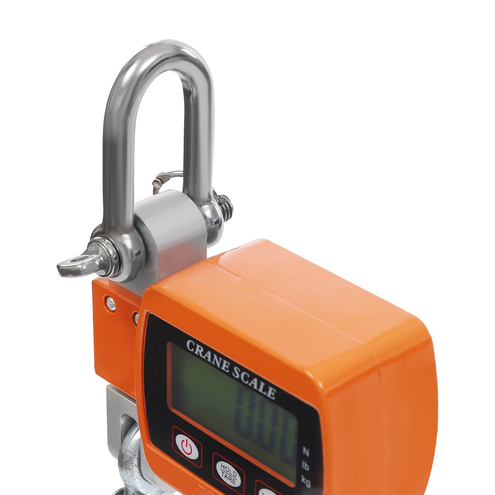 500kg Mini Federwaage Digitale Kranwaage Elektronische Hängewaage mit Präzisem Sensor 22x8x5cm Orange