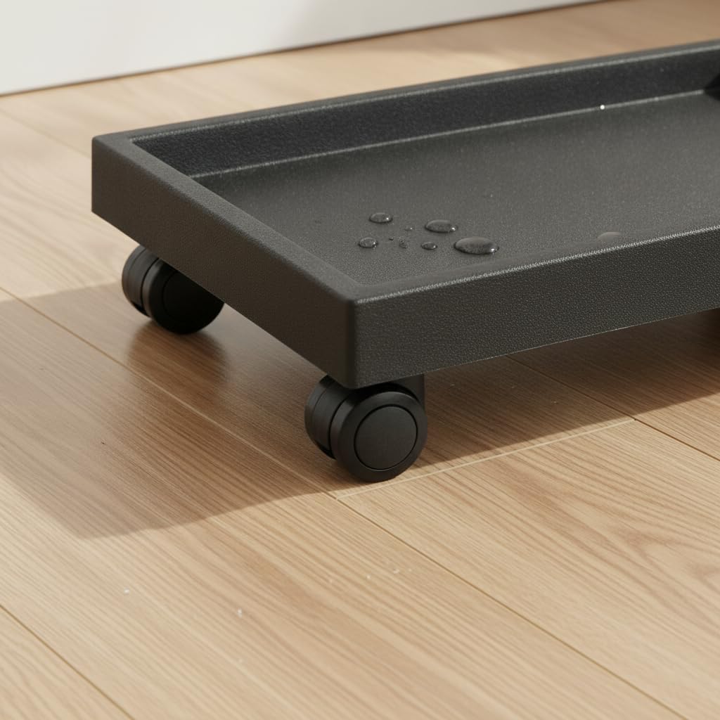 Pflanzencaddy, Pflanzenroll aus Resin , Rechteckig Rollen 44.7cm