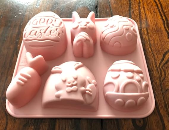 Easter Egg Easter Bunny Rabbit Silicone Fondant Chocolate Candy Soap Candle Mold