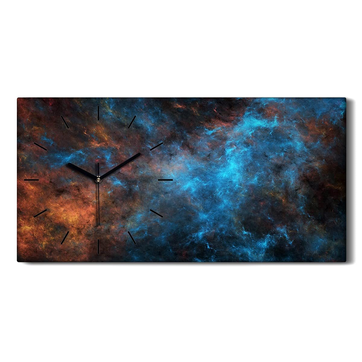 Horloge sur Toile Haute Définition Coloray - Art Mural Moderne Cadre 60x30