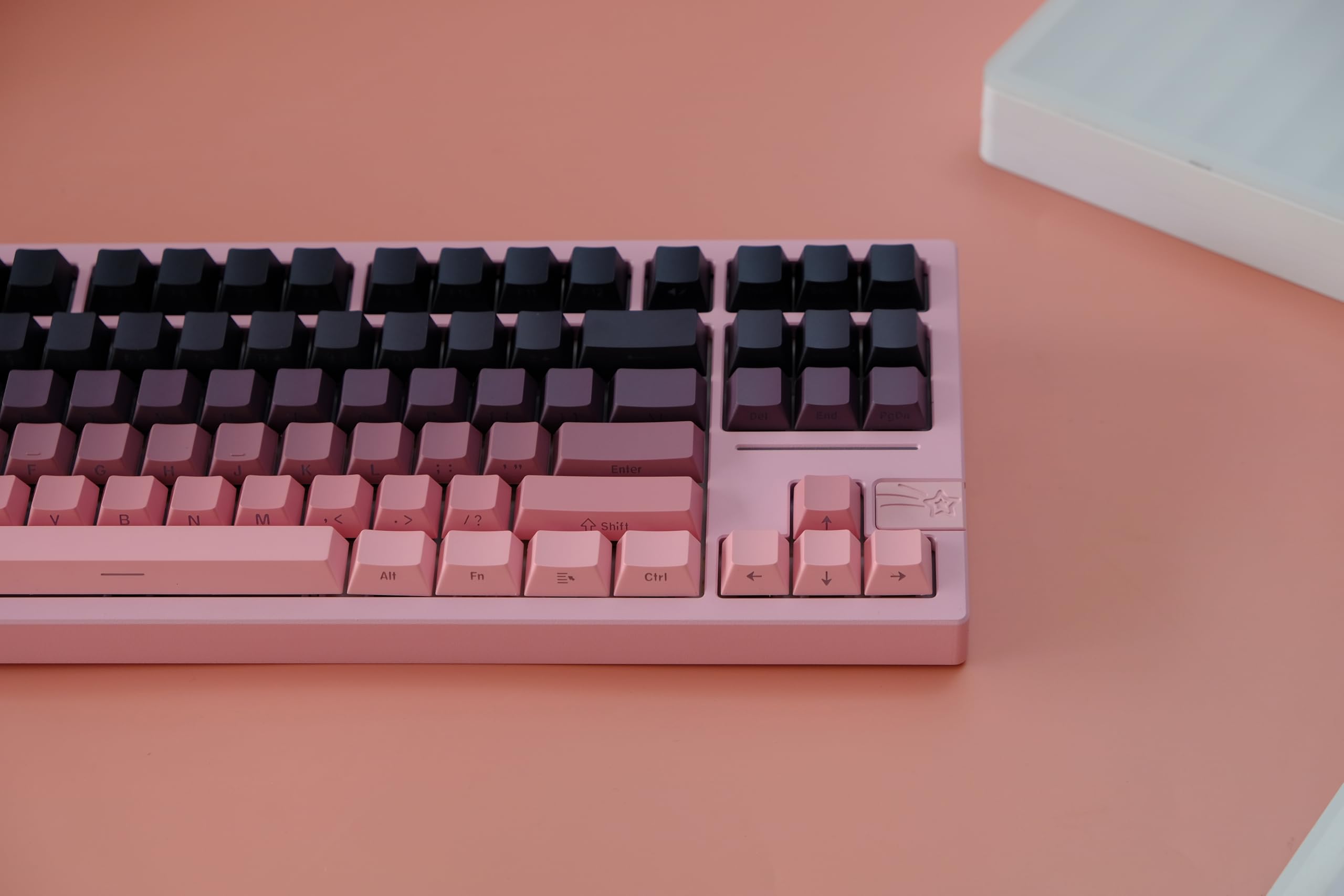 Teclado mecánico de diseño 61/68/75/84/87/96/98/100/104/108 (rosa degradado) 8
