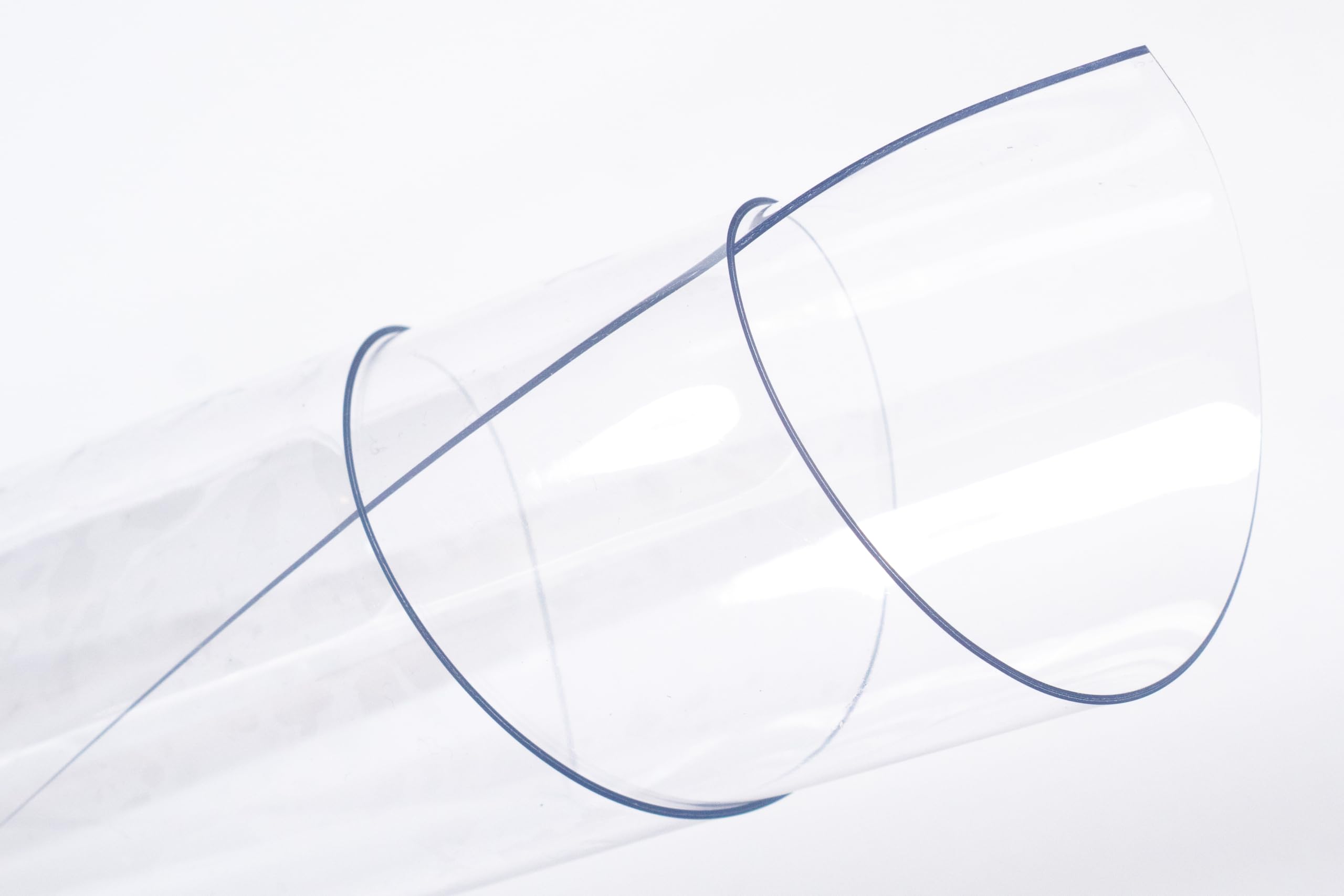 Flexa Crystal Clear Vinyl 10 Gauge (54" Wide) 1 Yard Long | Double Polished Marine Grade Vinyl | Waterproof, UV Resistant, CPSIA Compliant | Flexible Plastic For Porch Enclosure, Windows, Covers