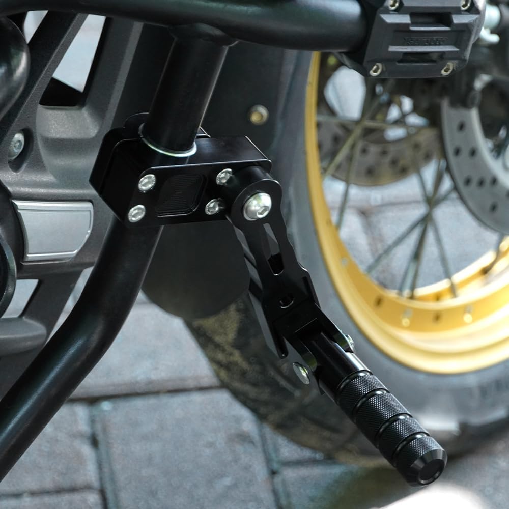 Motorcycle Highway Pegs 7/8 to 1 1/8 Inch Footpegs Fit for 22mm to 28.8mm Diameter Bar Bike Frame Engine Guard Highway Foot Pegs Crash Bar Footrest Black Pedal Bar Mount (22-28.8mm)