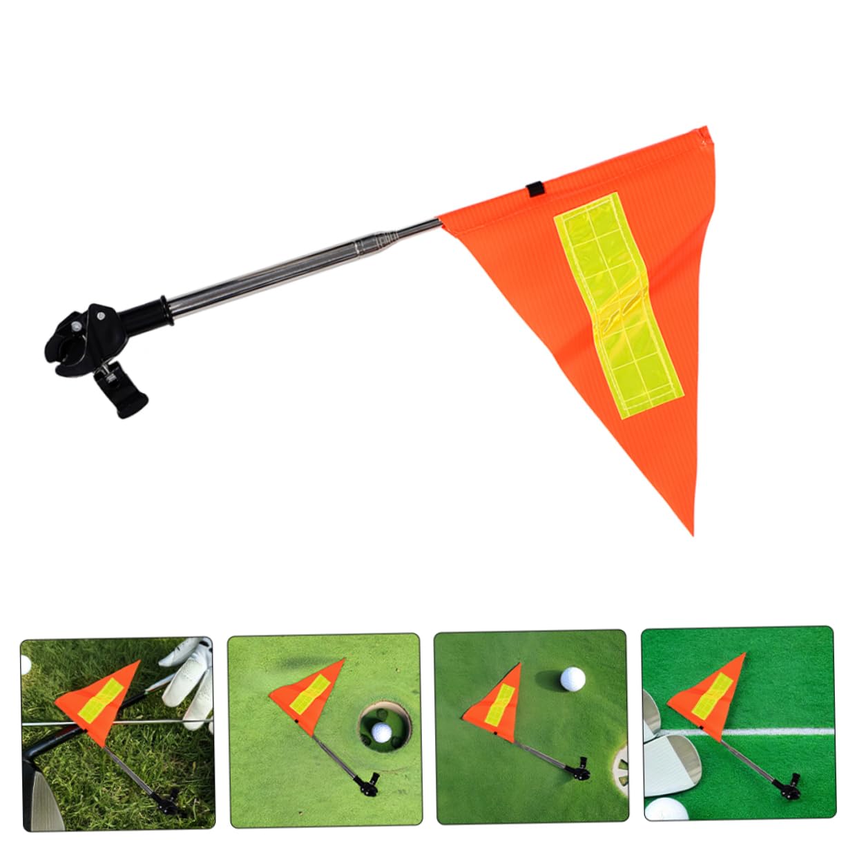 BESPORTBLE 2piezas Bandera De Seguridad Reflectante para Carritos De Golf Bandera Telescópica para Actividades y Sillas De Ruedas