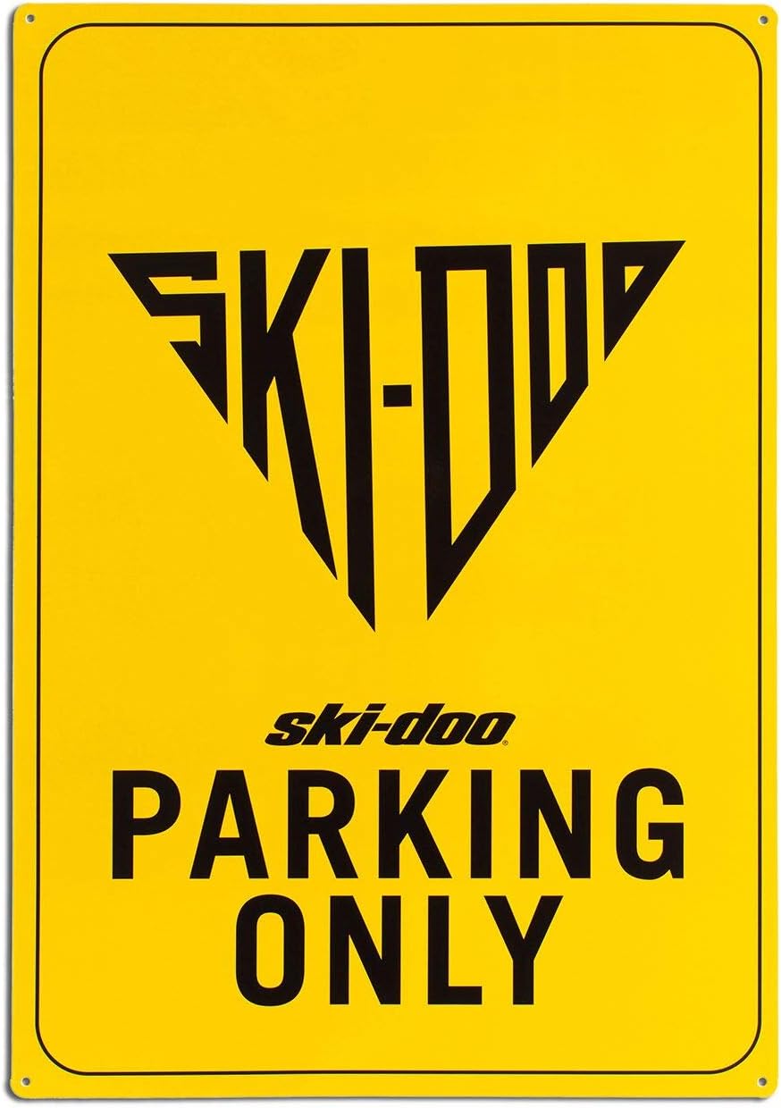 Ski-Doo Heritage Tin Sign 20" x 14", Yellow