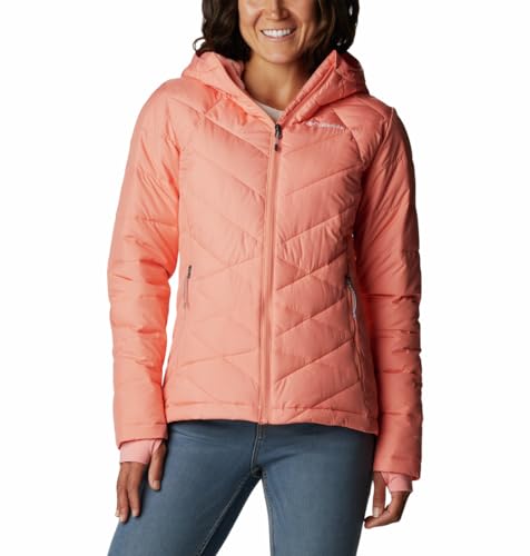 Image of Columbia Women's Omni-Heat Reflective Heavenly Hooded Hiking & Trekking Down Standard Length Jacket