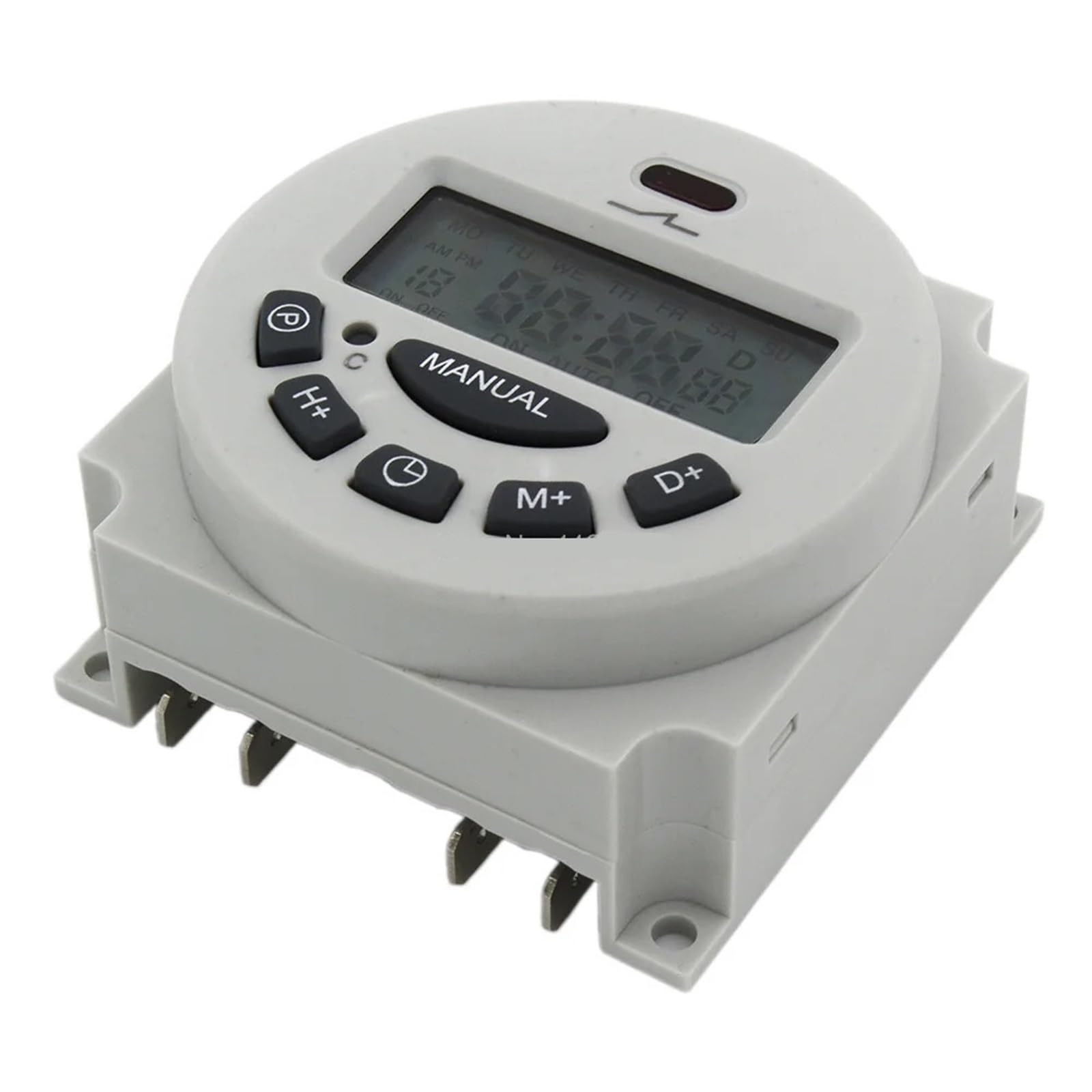 L701 CN101A 16A Interruptor de Tiempo Digital Temporizador electrónico programable semanal AC 220V 110V AC/DC 24V 12V (Color : 220VAC)