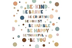 Polka Dots Peel and Stick Letters for Boho Decor