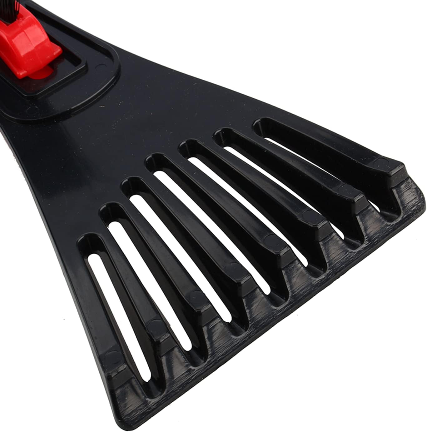 Car Snow Removal, Ice Scraper Snow Brush Shovel for Windshield Window Frost Cleaning Long Handle Nylon Bristles Durable Metal Plastic Construction for SUV Truck Sedan Winter Driving
