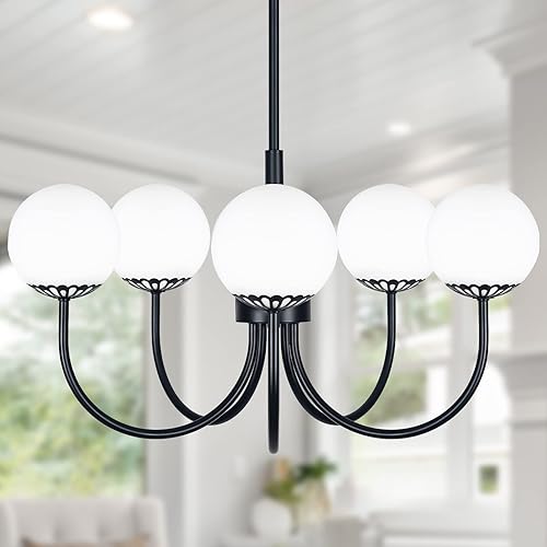 Miniatura 9 de Lámpara de techo de latón semiempotrada moderna de mediados de siglo, candelabro dorado de vidrio esmerilado de 3 luces, lámpara de techo colgante