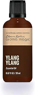 Aroma Magic Ylang Ylang Essential Oil –Pure Cananga Odorata for Energy, Skin & Hair Rejuvenation, Aphrodisiac & Relaxation – 10ml Pack of 2