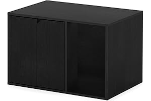 Furinno Peli Litter Box Enclosure Furniture for Small Space - Americano