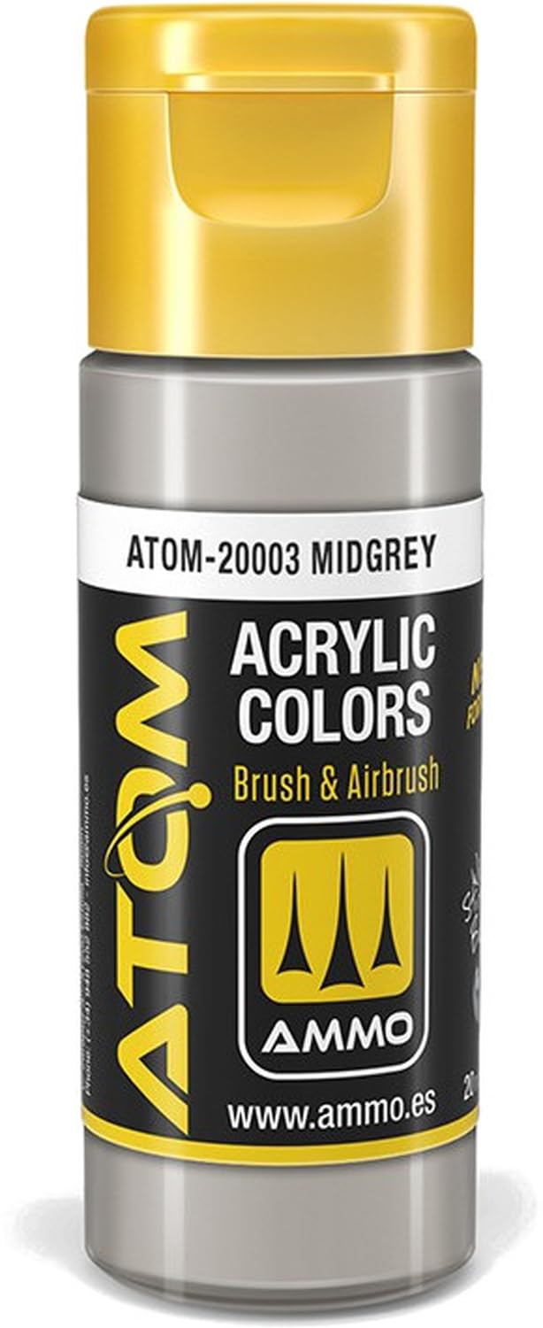 Ammo MIG ATOM-20003 - ATOM COLOR Midgrey 20Ml - New