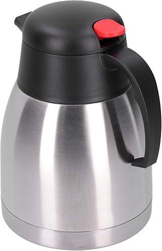 Jarra térmica de café de acero inoxidable, botella de vacío de doble pared, dispensador de bebidas de té y agua, servidor térmico aislado (1.5L)