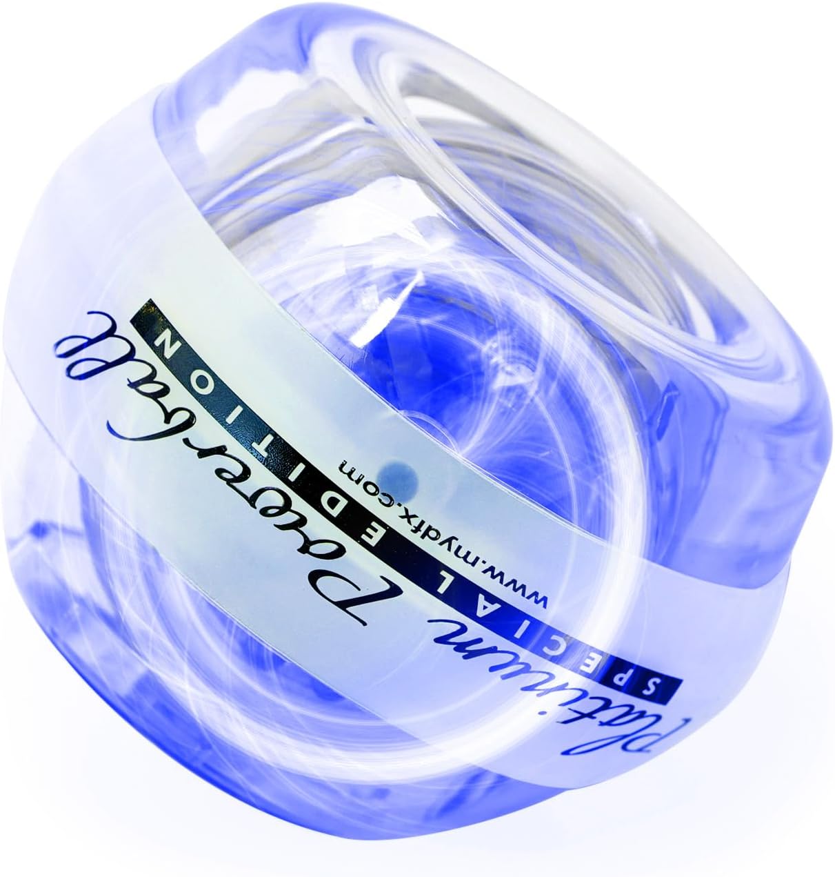 DFX Sports & Fitness Platinum Gyro Exerciser – LED Lighted Wrist & Forearm Strength Trainer, Up to 45 lb Dynamic Resistance Hand & Grip Rehab Tool