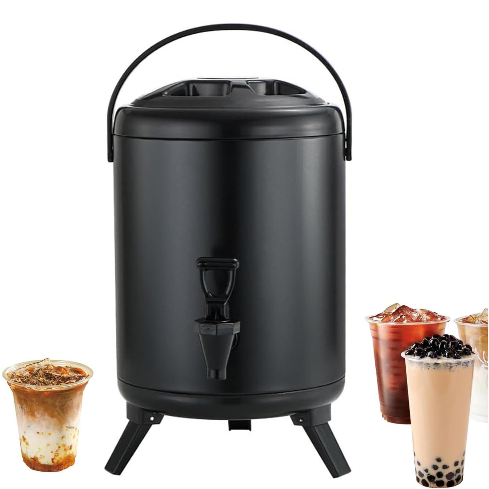 Dispenser termico per bevande calde e fredde, struttura in acciaio inox per una maggiore durata e mantenimento della temperatura, ideale per feste, bar ed eventi di catering