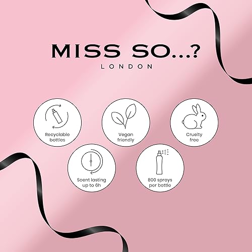 Miniatura 6 de So... Miss So Set - Perfumes para mujer con notas de perfume floral, afrutado y vainilla - 800 aerosoles - Regalos para mujeres - Set de regalo de 3