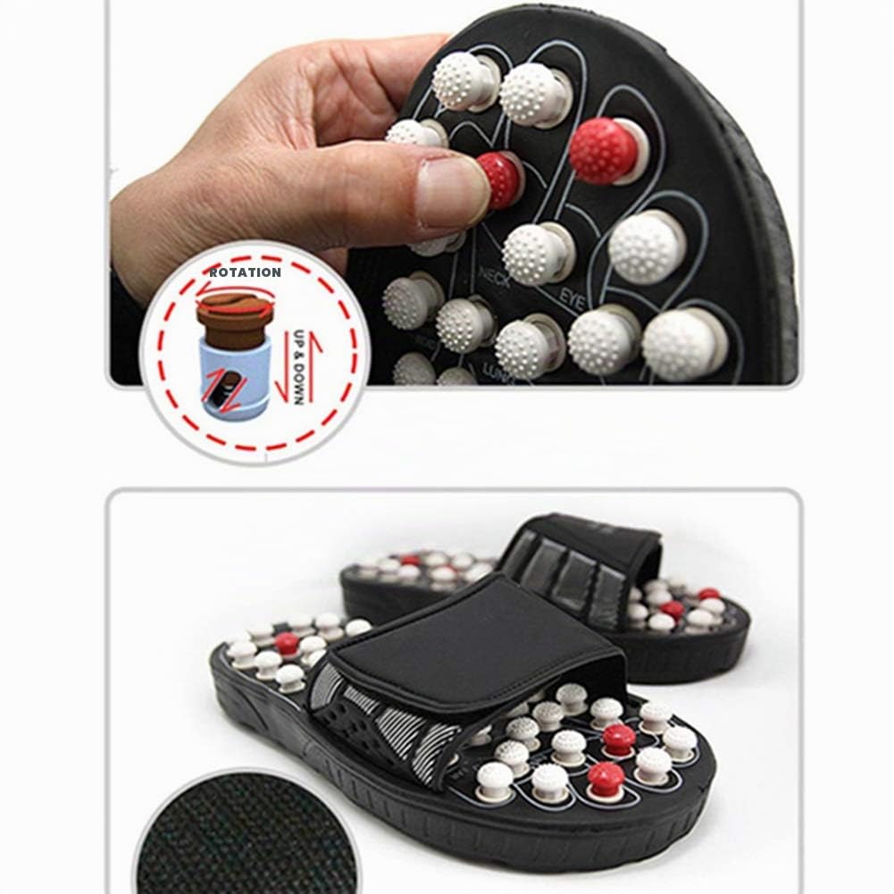 Appareil de massage des pieds - Chaussures de thérapie magnétique - Thérapie Anself, Acupression - Pantoufles de réflexologie, sandales pour homme