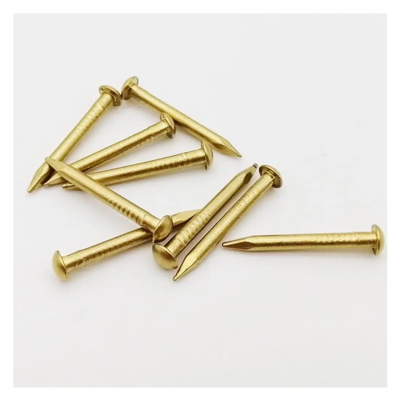 Malutkie gwoździe mosiężne, 10/100 szt. Złote średnica 1,2 1,5 2 2,8 mm Długość = 8–50 mm(2.8x30mm)