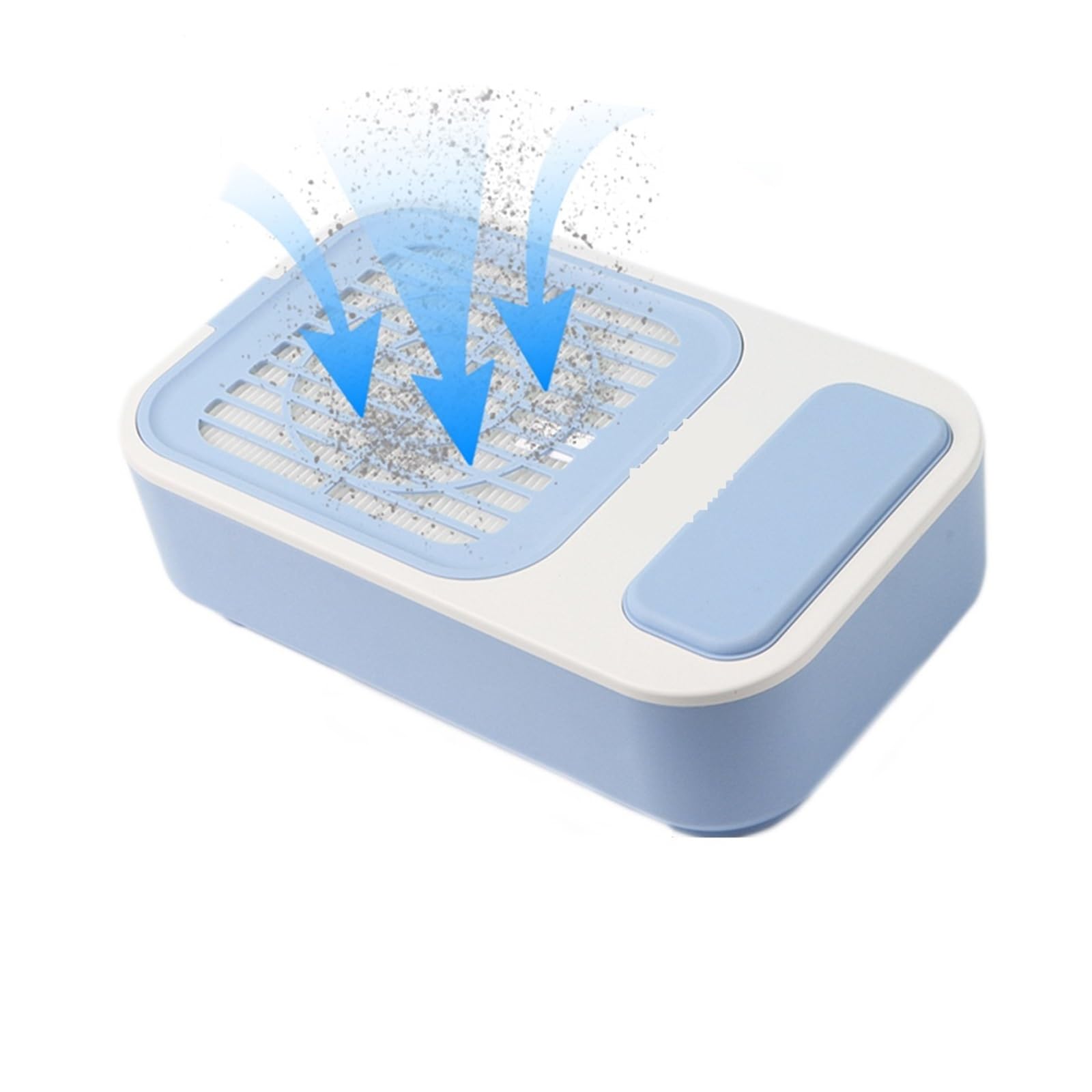 MRKU Aspiradora para manicura con Filtro Lavable, aspiradora de bajo Ruido de 60 W, 60 W, Reutilizable e inalámbrica.