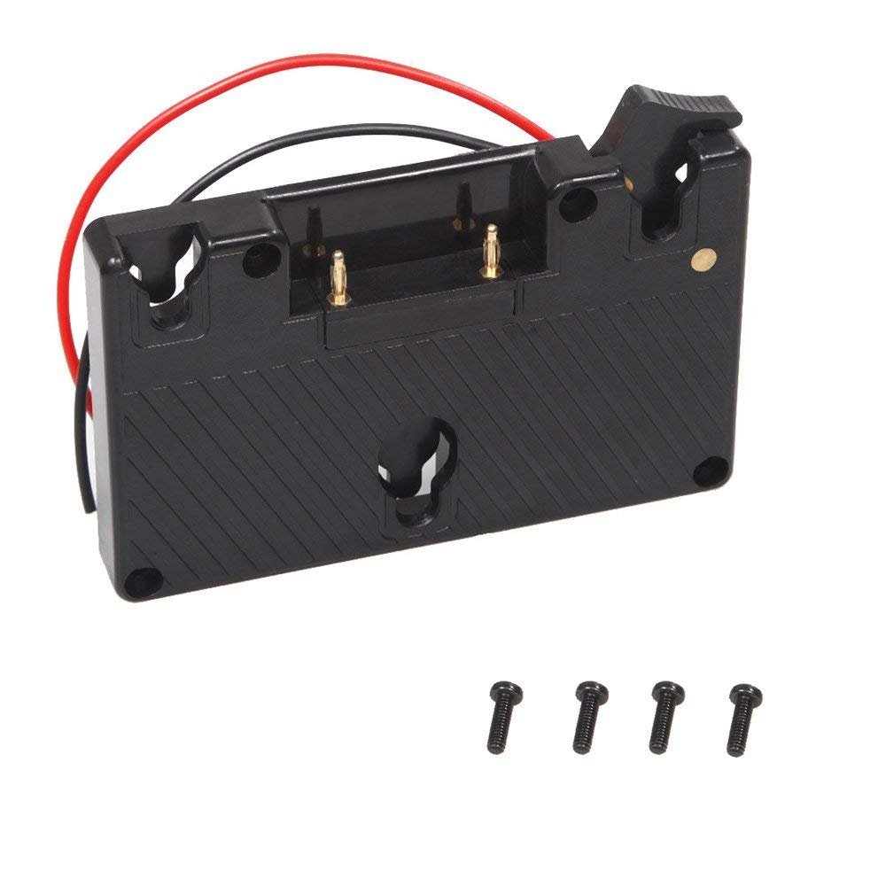 HangTon Gold Mount Battery Plate Bracket Power Supply D-tap Output Compatible for Anton Bauer Panasonic Battery