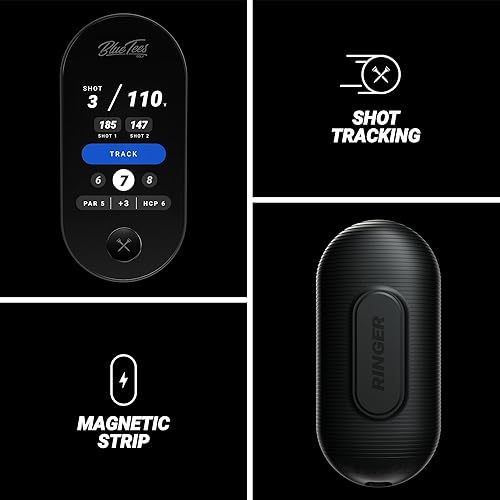 Miniatura 5 de Blue Tees Golf Ringer - GPS magnético de golf de mano, pantalla táctil, buscador de rango de distancia de golf resistente al agua, más de 40,000