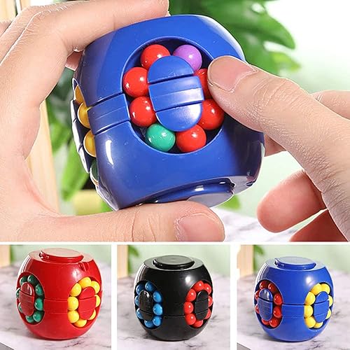Miniatura 4 de Cubo mágico de frijoles giratorios Fidget Puzzle Juguetes Pelota Anti Estrés Juegos de IQ Educativo Sensorial Regalo de Pascua para niños, niñas,