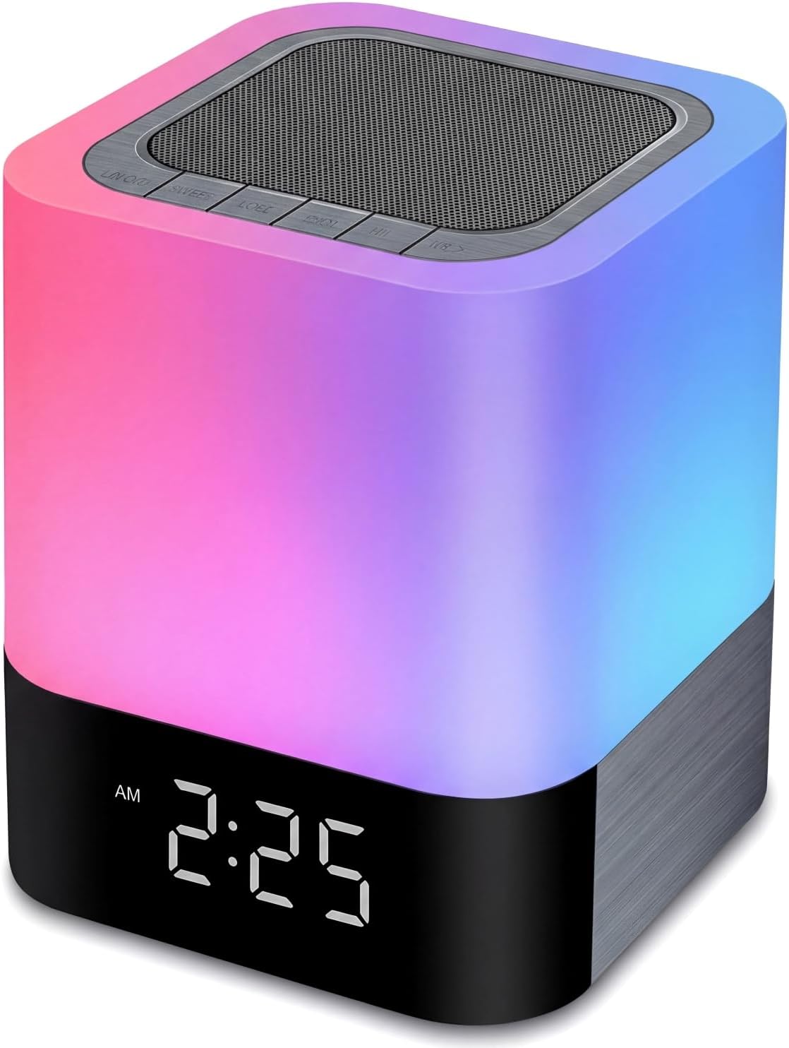 Gallstep Night Lights Bluetooth Speaker, Alarm Clock Bluetooth Speakers Touch Sensor Bedside Lamp Dimmable Multi-Color Changing Bedside Lamp, MP3 Player, Wireless with Lights