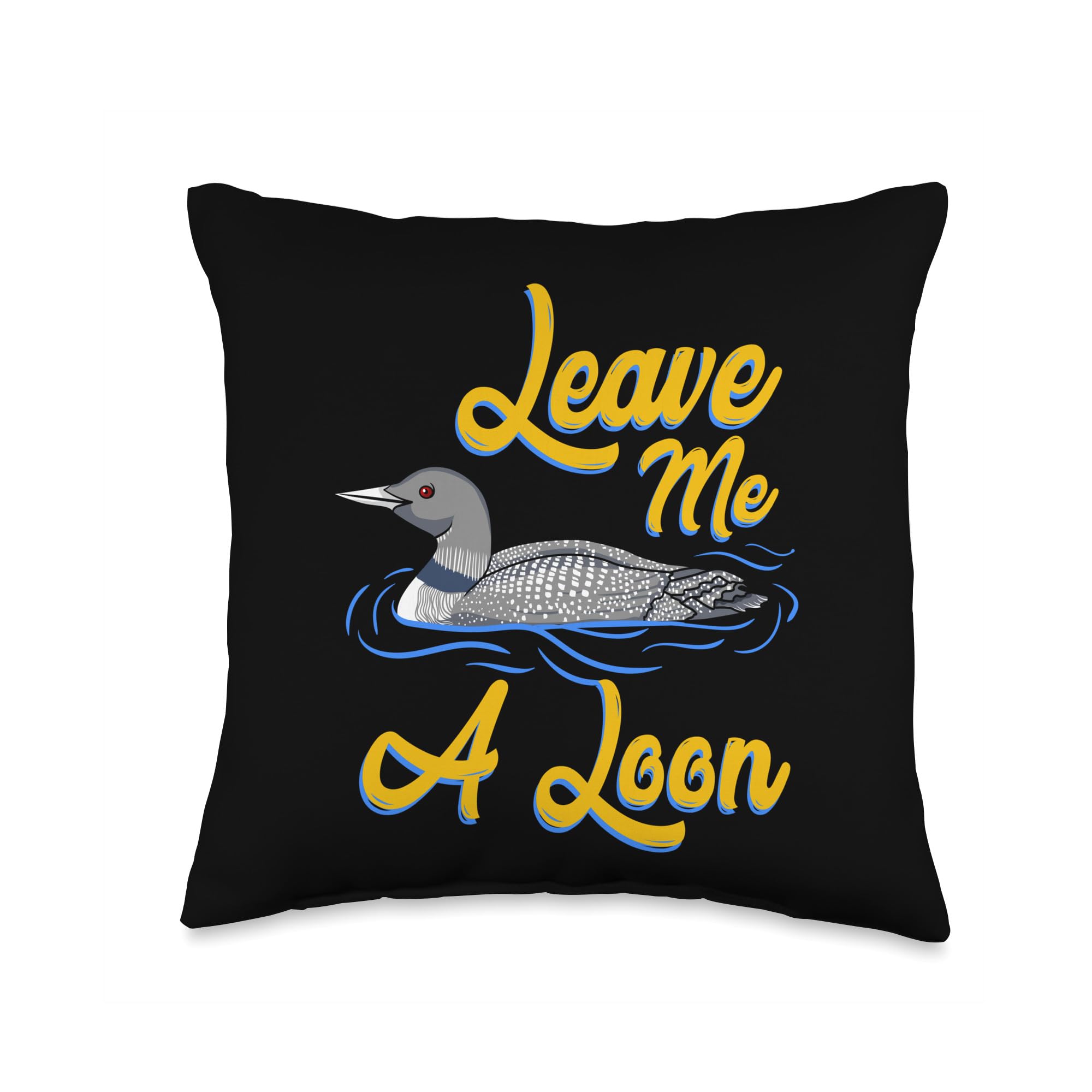 Leave Me A Loon I Loon Diving I Waterbird I Bird Throw Pillow