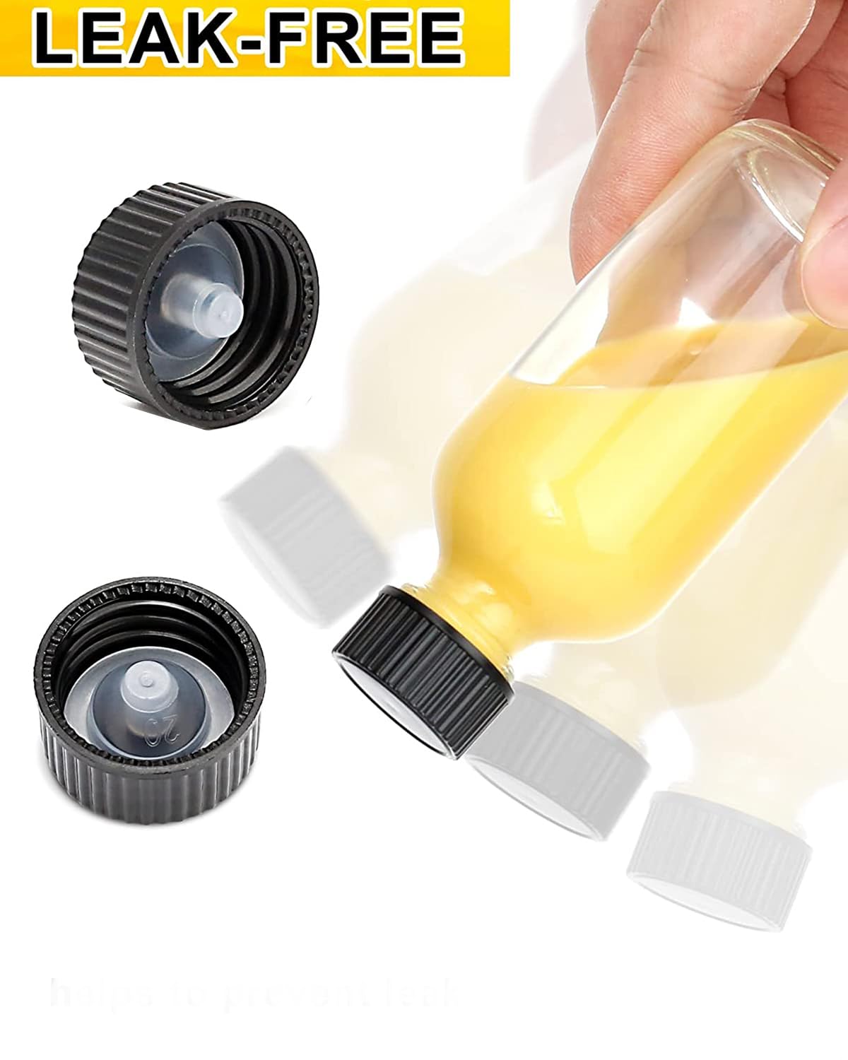 YBCPACK 12 stuks kleine shotflesjes voor het vullen van 60 ml, mini YBCPACK 12 stuks kleine shotflesjes voor het vullen van 60 ml, mini