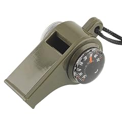 TTSAM Emergency Whistle with Lanyard Multi-Functional 3 in1 Survival Gear Compass Thermometer for Outdoor Camping Hiking