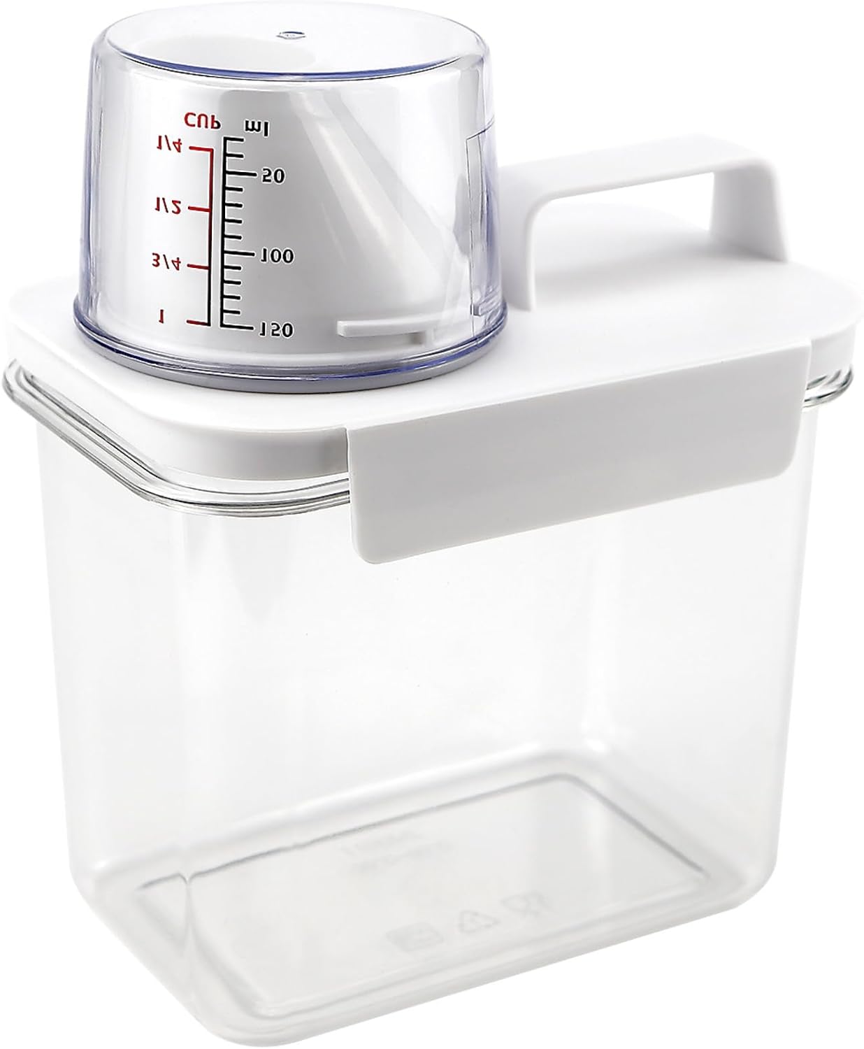 Liquid Laundry Dispenser Container- Laundry Detergent Dispenser for Laundry Room Organization and Storage, Holds Water, Soaps, Liquid Laundry, Powder Scent Beads (1100ml)