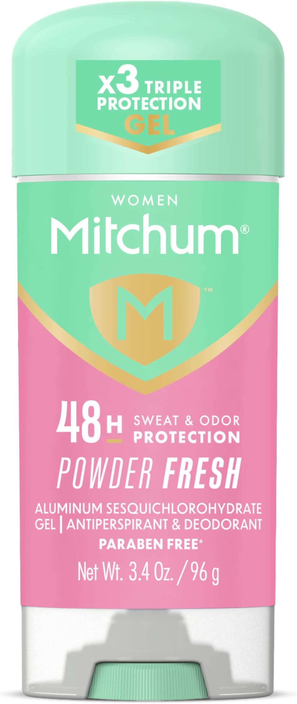 Mitchum Gel, Powder Fresh, 3.4 Ounce by Mitchum