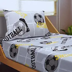 Jogo de Lençol Portallar Kids 70% Algodão Solteiro Football Kick