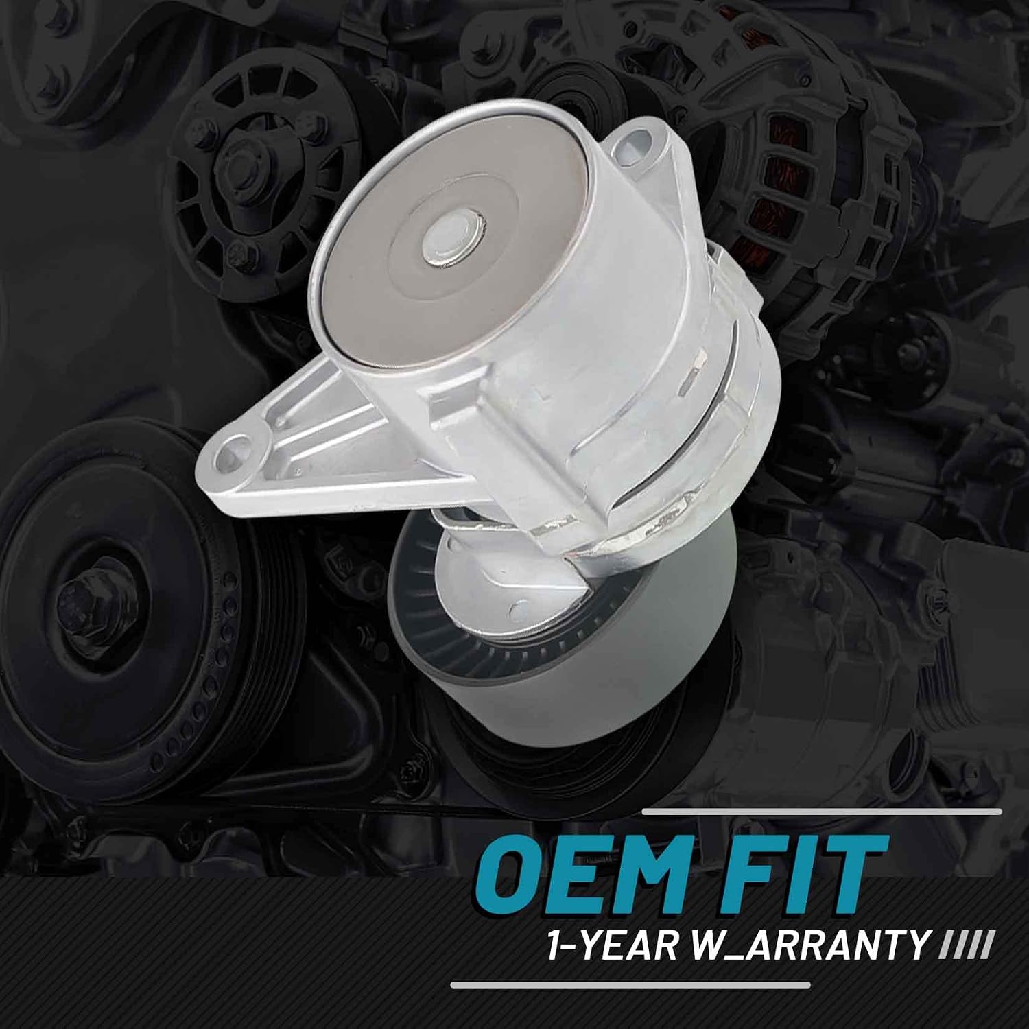 IRONTEK 9497331 Belt Tensioner Pulley Assembly fit for Volvo (2000-2005 C70/ 2000 S40/ 2001-2009 S60/ 1998-2000 S70/ 2004-2006 XC90) #30757057 31251250 9125571 534010310