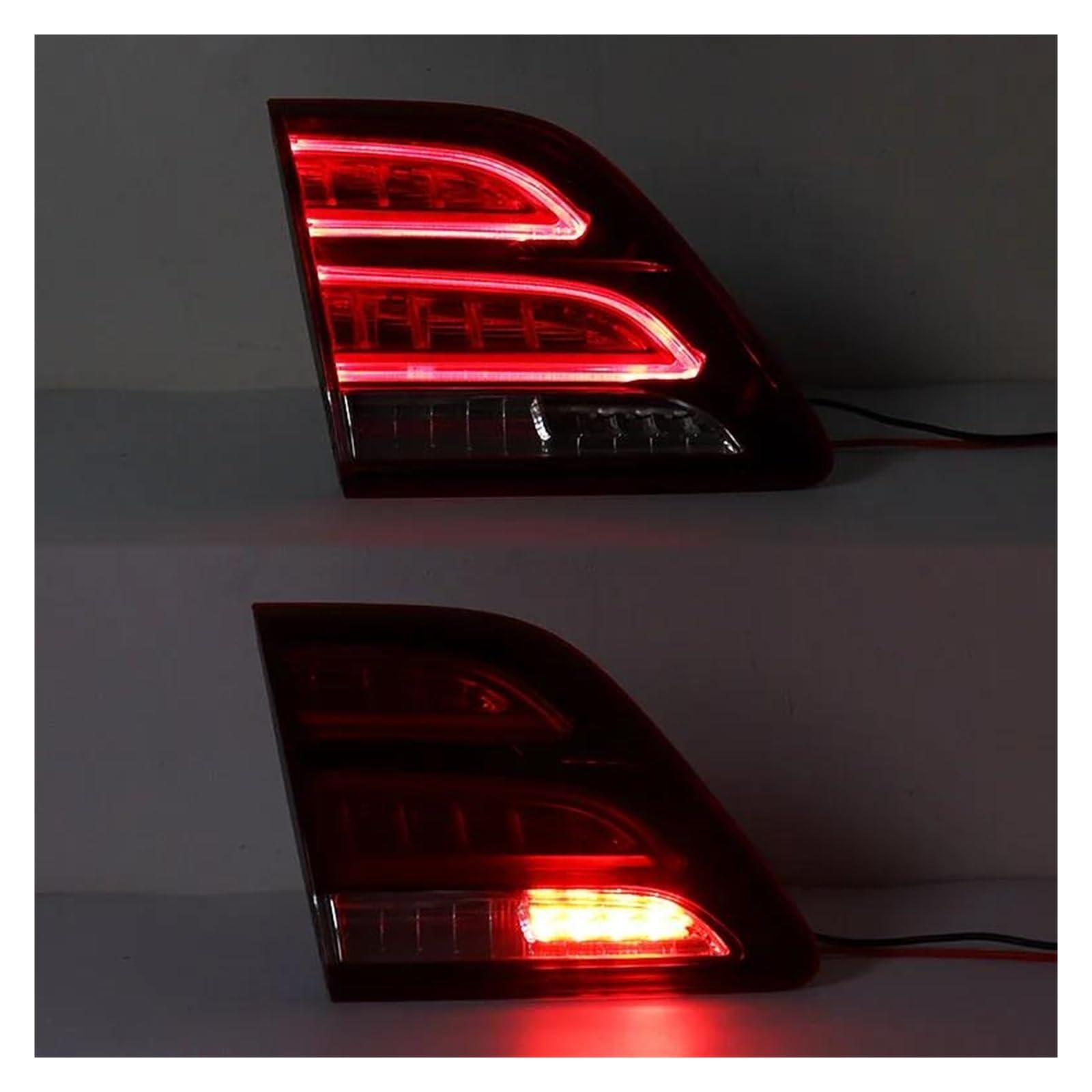 Luces Freno Traseras Para Mercedes para Benz W166 clase GLE GLE320 GLE350 GLE400 GLE500 2016-2019 luz trasera LED para coche Kit De Luces Traseras(Inner l)