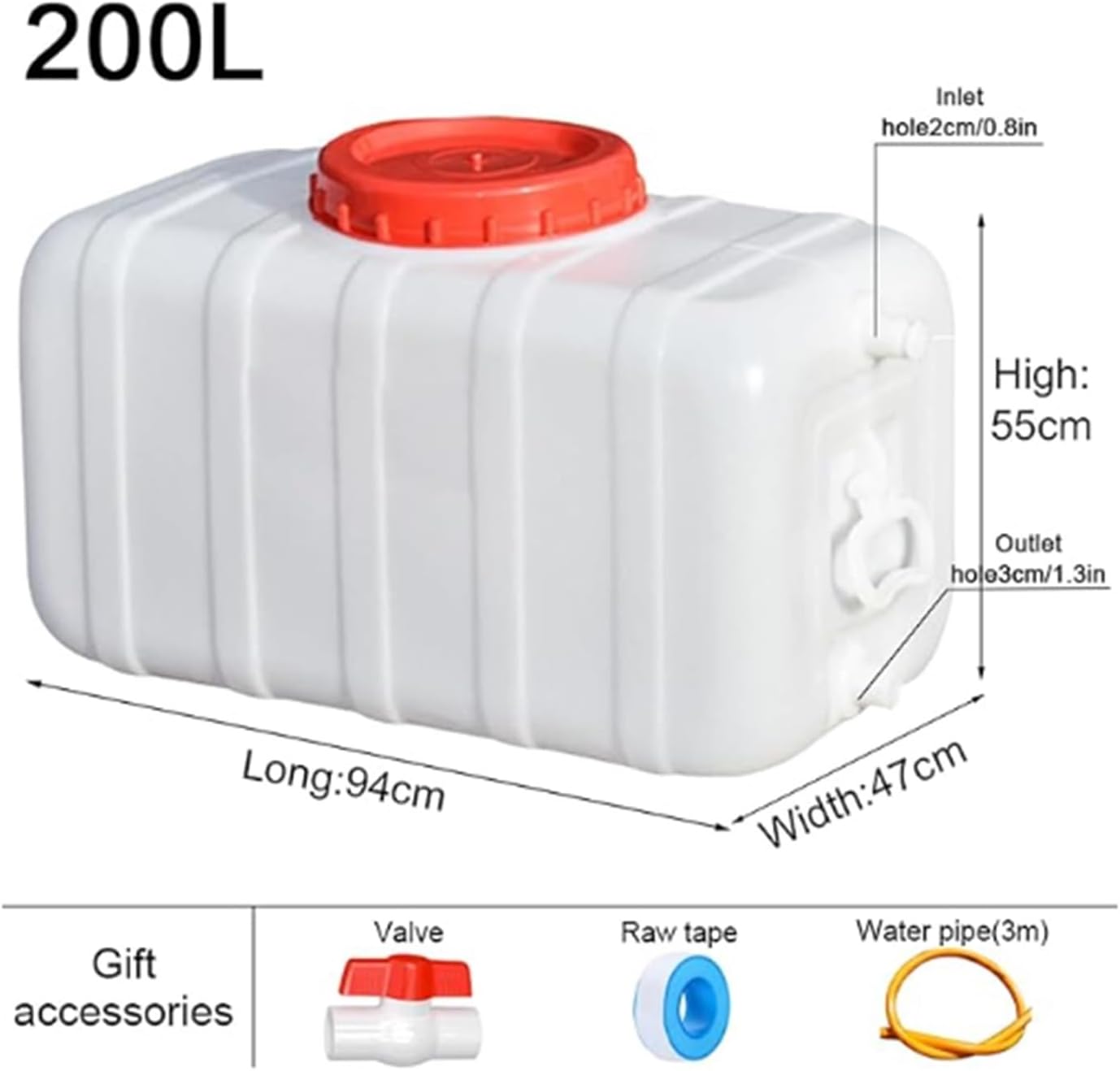 Portable Food Grade Plastic Water Tank - Ideal for Outdoor Camping, Hiking, and Emergency Use - Versatile Household Container for Easy Hydration and Storage