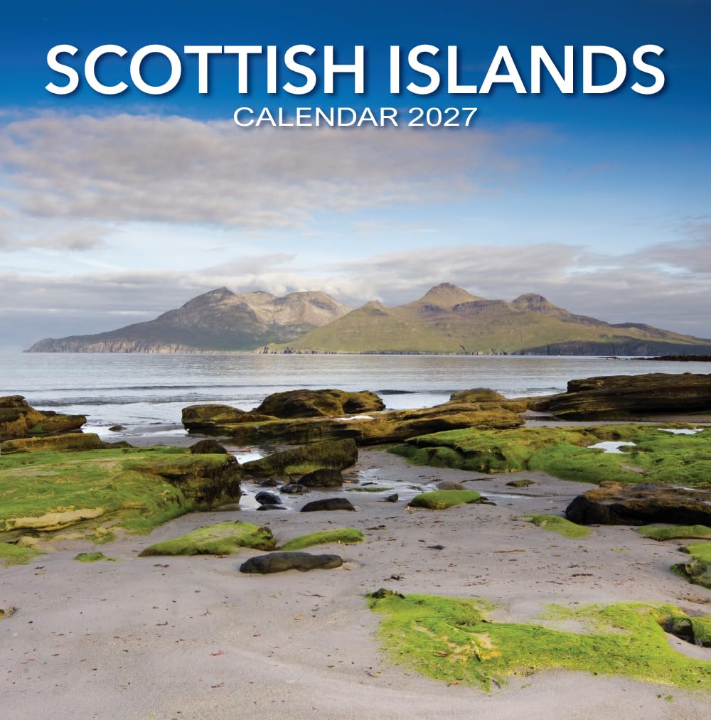 2027 Scotland Calendar: Scottish Islands - Square Wall Calendar - Month to View - 12 Months