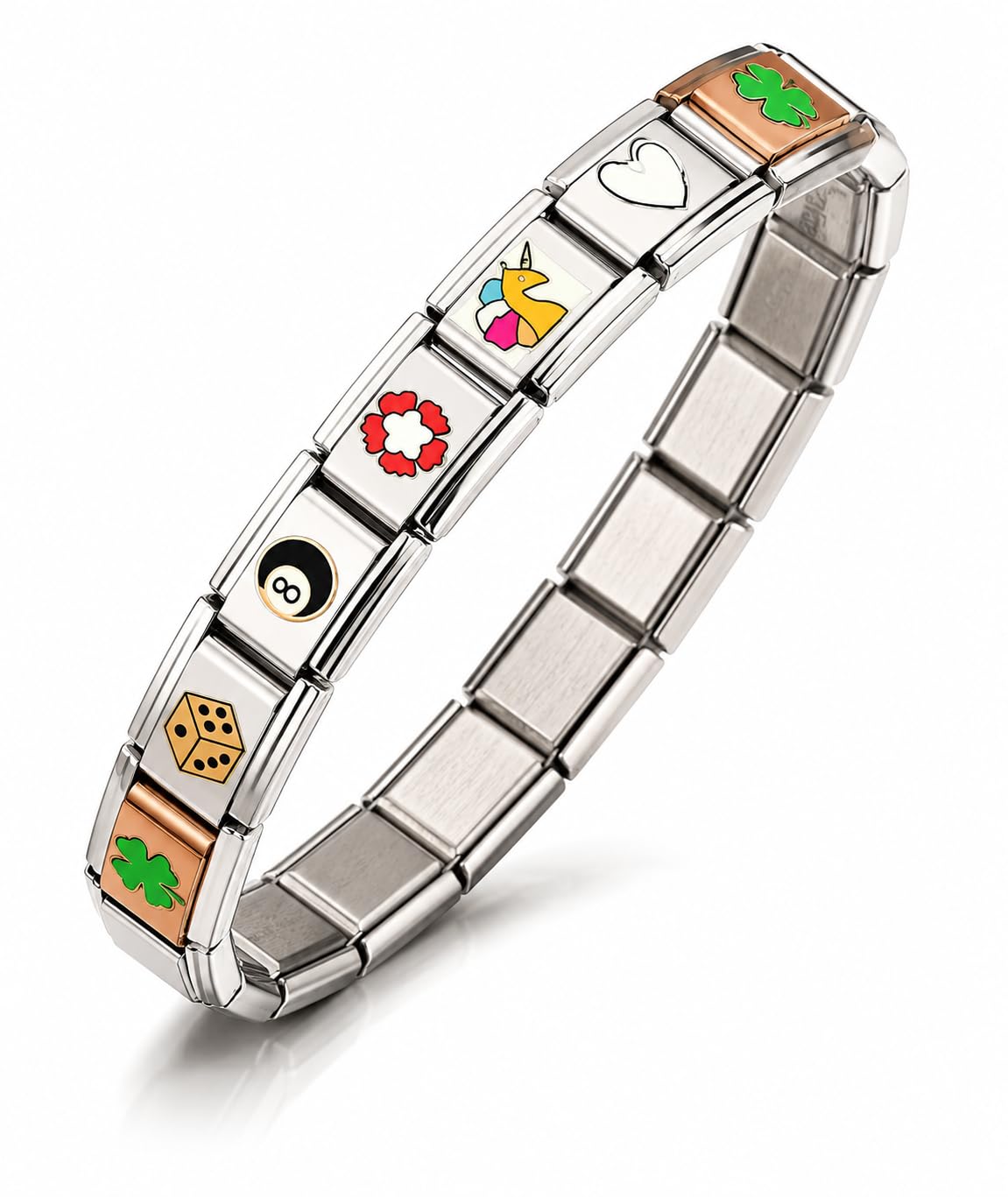 Italian Charm Bracelet for Woman, Elegant Accessory for Work and Social Gatherings, Special Occasions Charm Bracelet-image-18