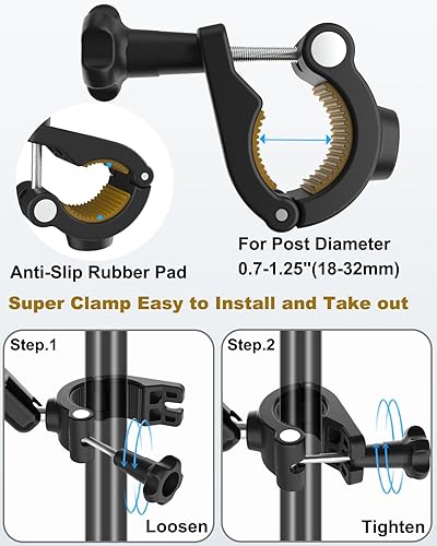 Miniatura 5 de Soporte para tablet para soporte de micrófono, soporte de aluminio ajustable de 360, soporte de teléfono para micrófono, compatible con iPad