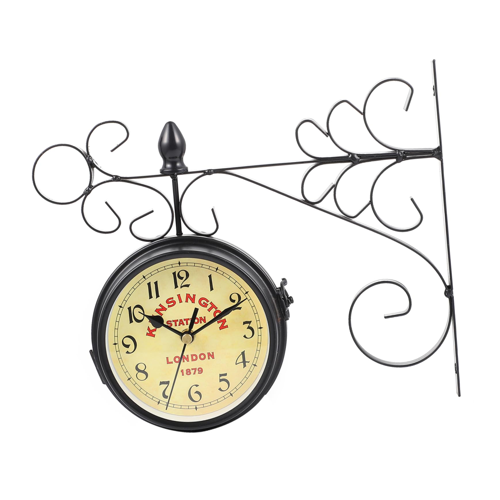 Horloge murale silencieuse style méditerranéen pour salle à manger