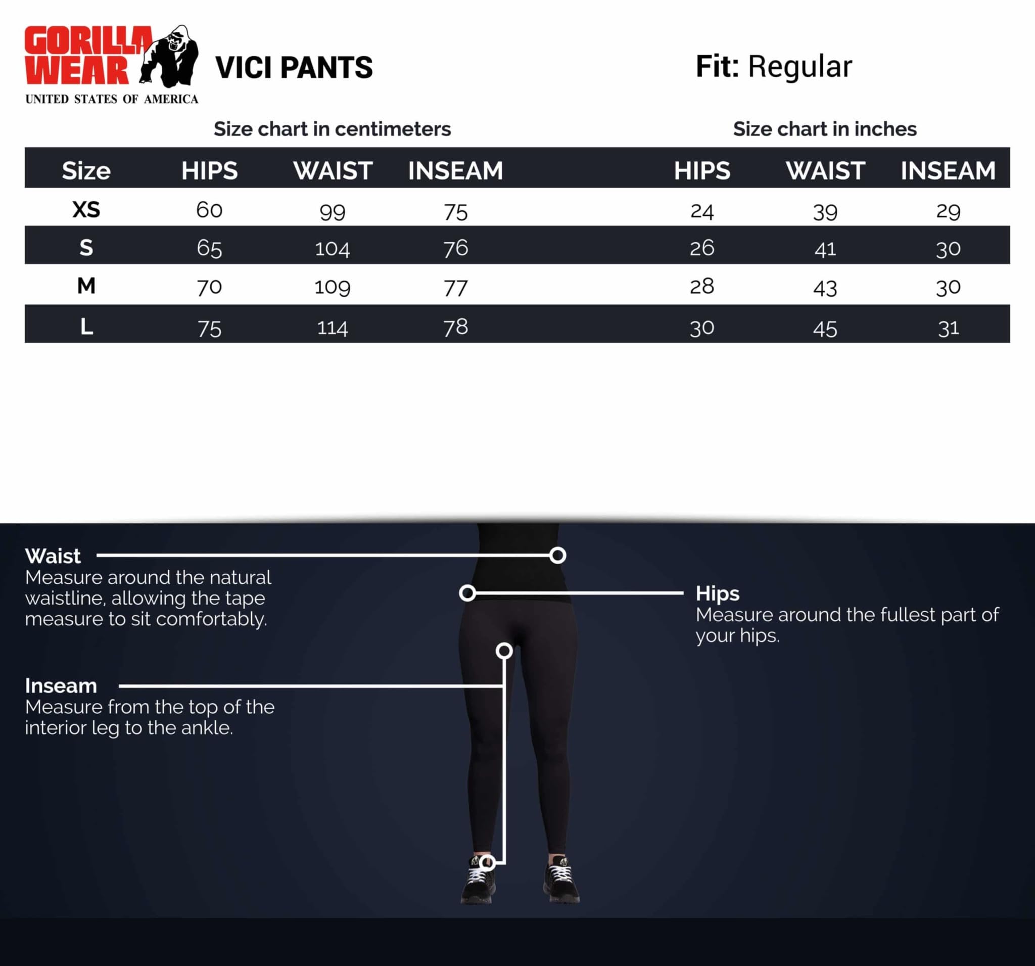 Gorilla Wear Spodnie Vici - Legginsy Kobiety