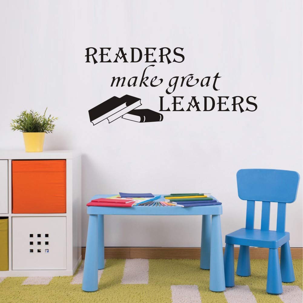 Buy Readers Make Great Leaders Wall Decal Classroom Quote Door