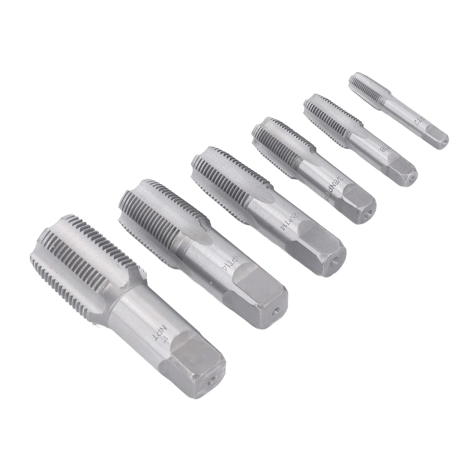 Efficient Carbon Steel NPT Tap Set for Accurate Pipeline Thread Cutting, Ideal for Building and Automotive Applications