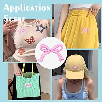 Amazon.com: FINGERINSPIRE 16 Pcs Bowknot Cloth Patch 1.7x2