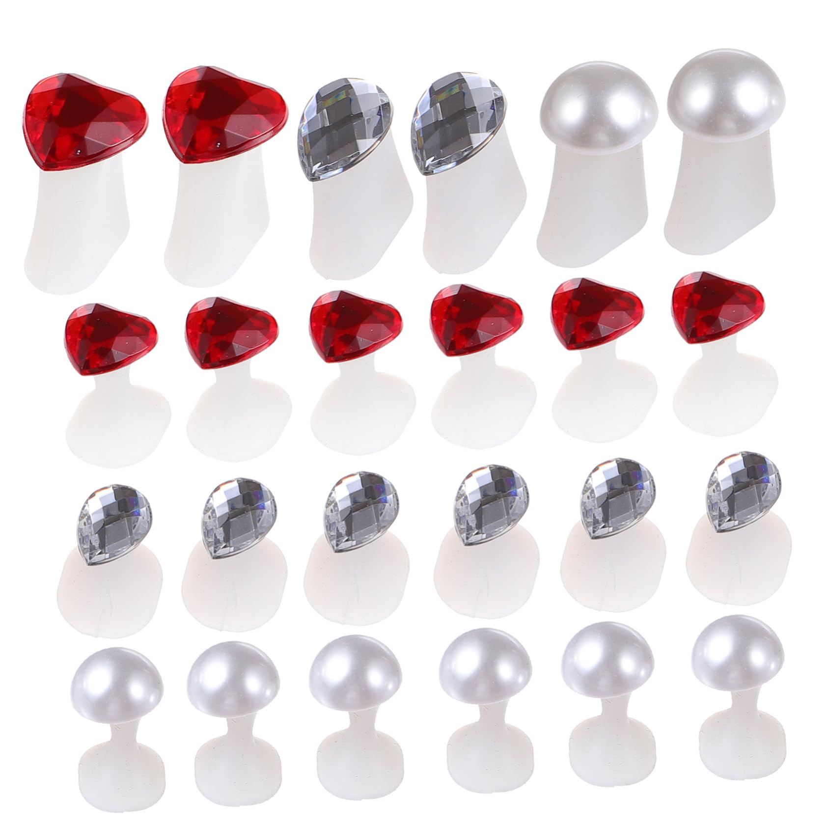 IWOWHERO 24pcs Toe Separators for Women Toe Alignment Tool Rhinestone In-grown Toenail Corrector for Bunions Blisters Pedicure Toe Separ